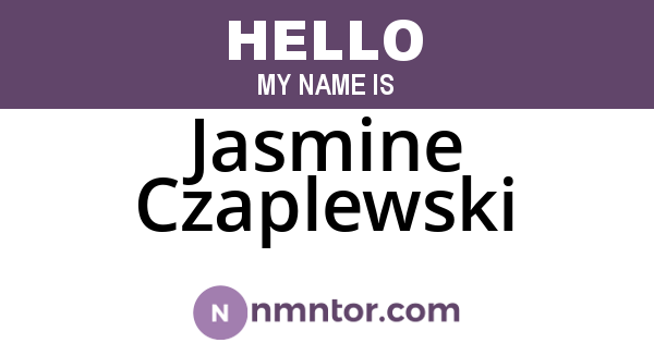 Jasmine Czaplewski