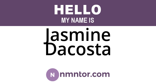Jasmine Dacosta