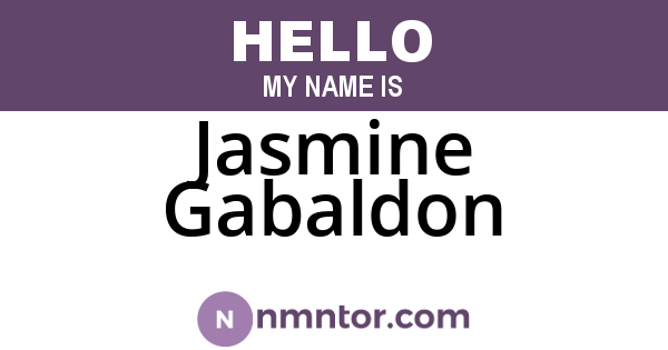 Jasmine Gabaldon