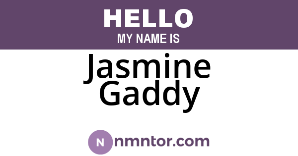 Jasmine Gaddy