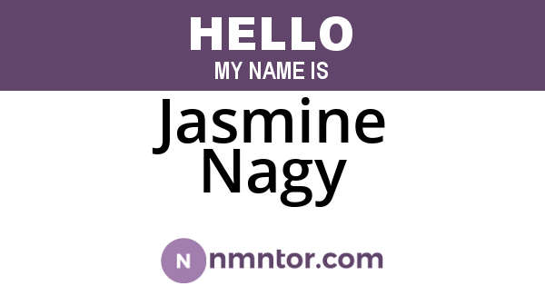 Jasmine Nagy