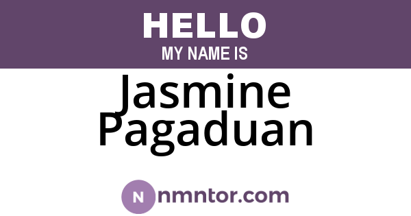 Jasmine Pagaduan