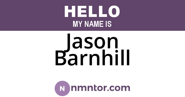 Jason Barnhill