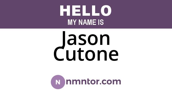Jason Cutone