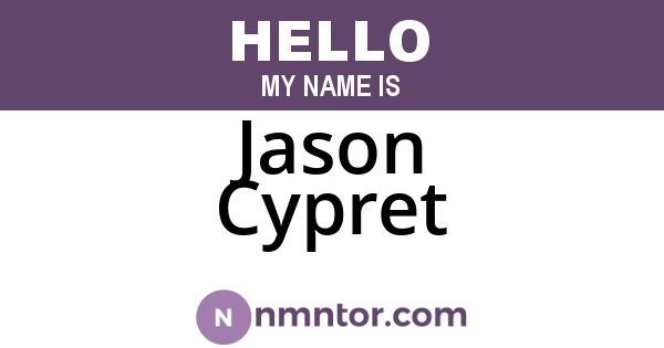 Jason Cypret
