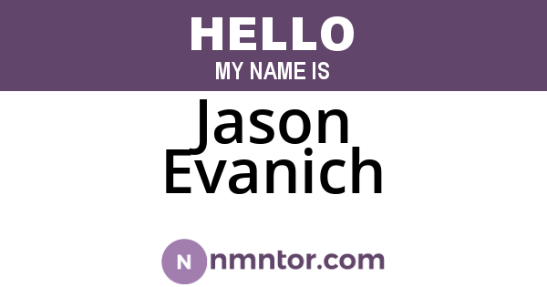Jason Evanich