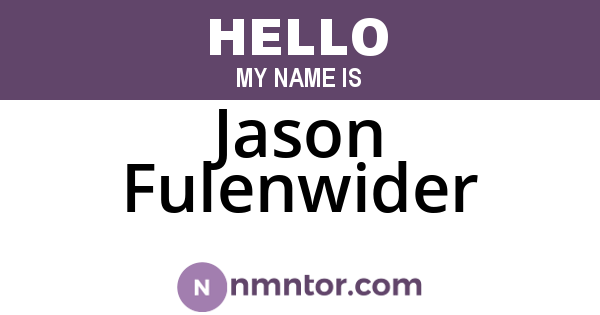 Jason Fulenwider