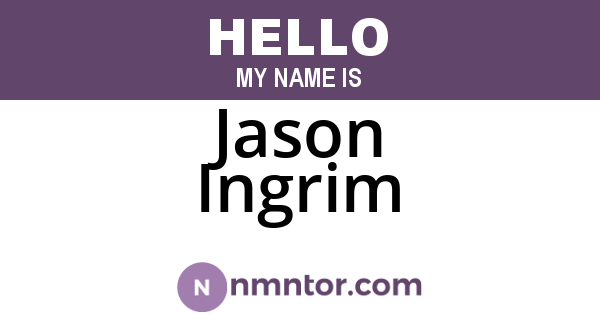 Jason Ingrim