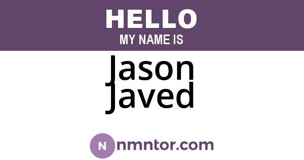 Jason Javed