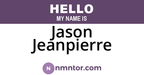 Jason Jeanpierre