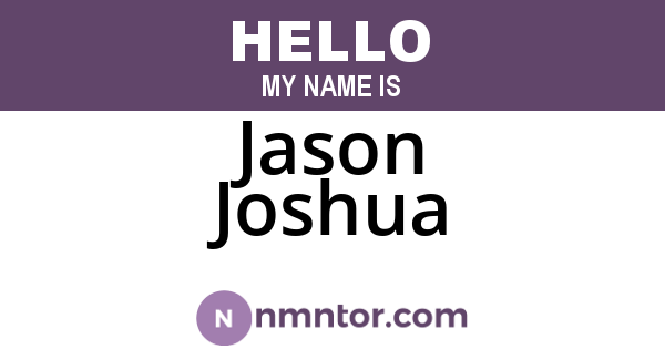 Jason Joshua