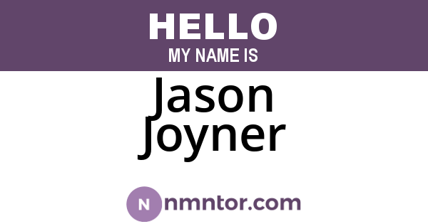 Jason Joyner