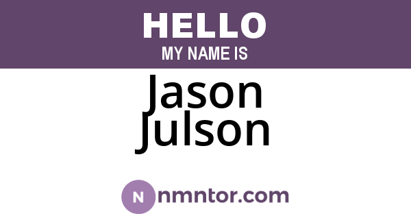 Jason Julson
