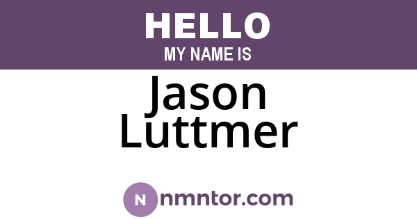 Jason Luttmer