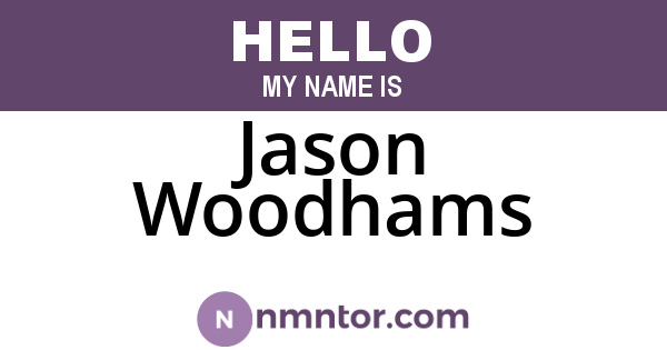 Jason Woodhams