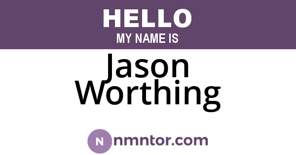 Jason Worthing