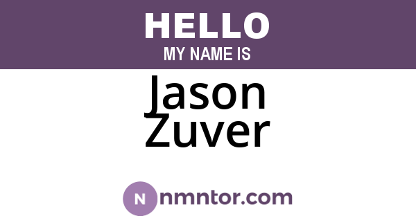 Jason Zuver