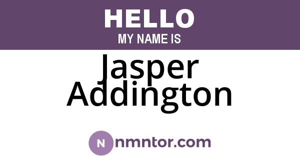 Jasper Addington