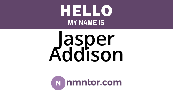 Jasper Addison
