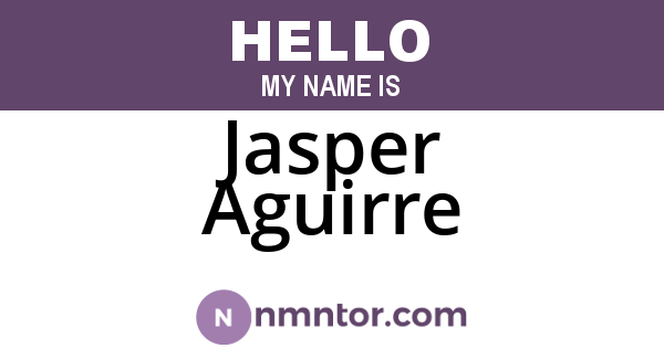 Jasper Aguirre
