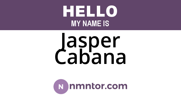 Jasper Cabana