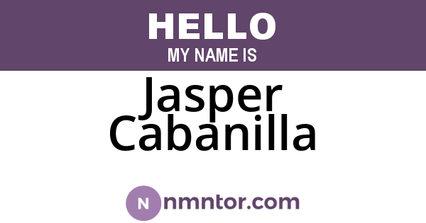 Jasper Cabanilla