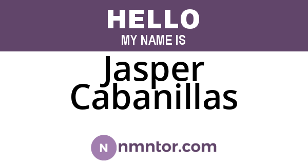 Jasper Cabanillas