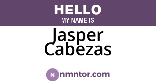 Jasper Cabezas