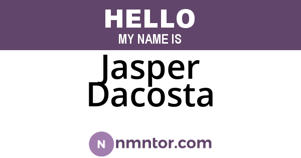 Jasper Dacosta