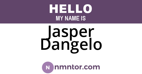 Jasper Dangelo