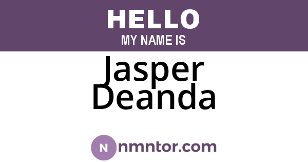 Jasper Deanda
