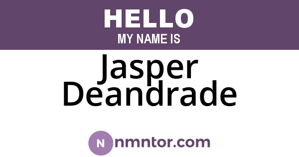 Jasper Deandrade