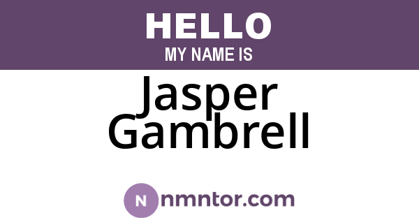Jasper Gambrell