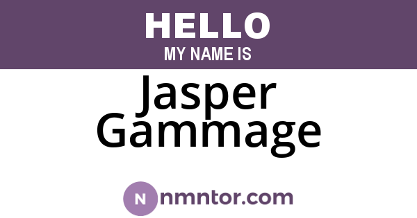 Jasper Gammage