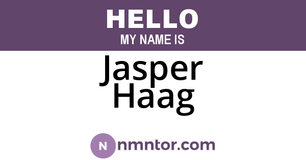Jasper Haag