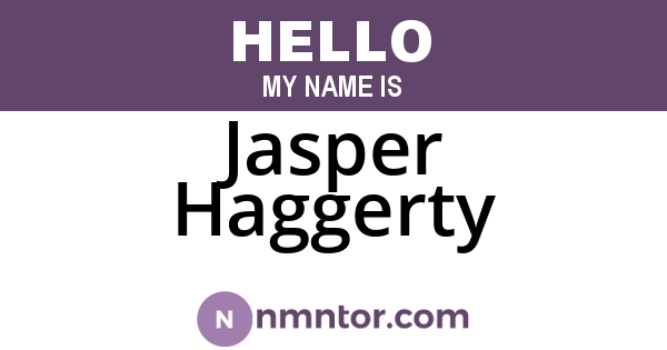 Jasper Haggerty