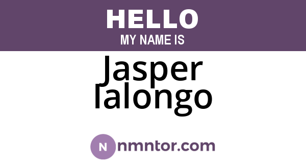 Jasper Ialongo