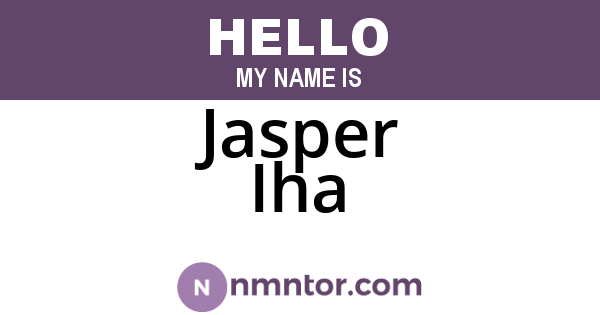 Jasper Iha