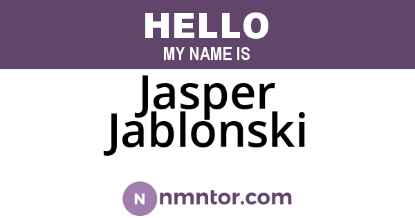 Jasper Jablonski