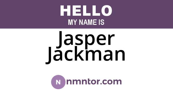 Jasper Jackman