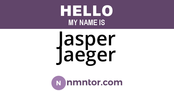 Jasper Jaeger