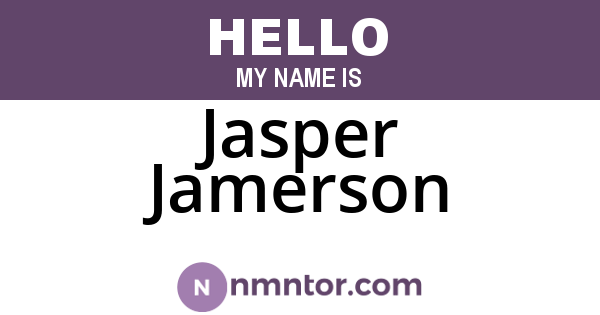 Jasper Jamerson