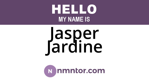 Jasper Jardine