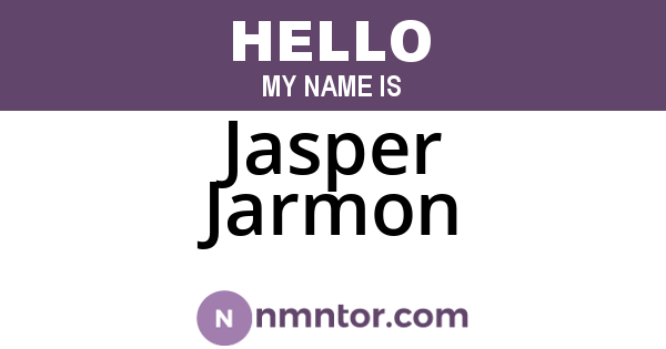 Jasper Jarmon