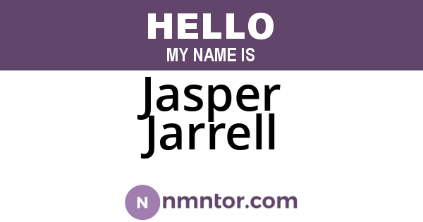 Jasper Jarrell