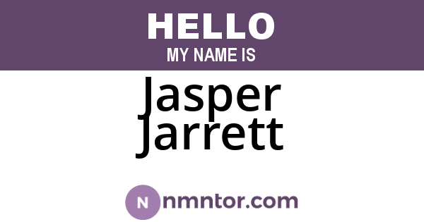 Jasper Jarrett