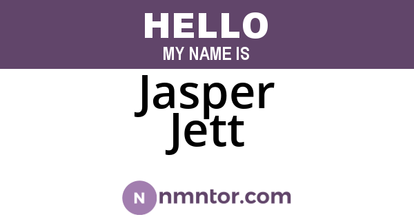 Jasper Jett