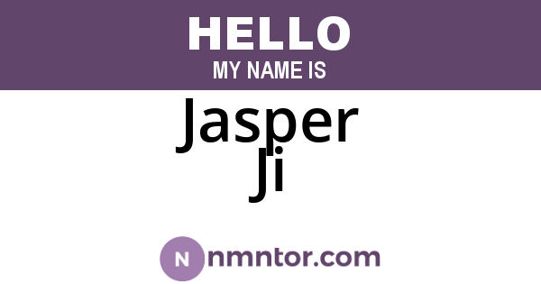 Jasper Ji