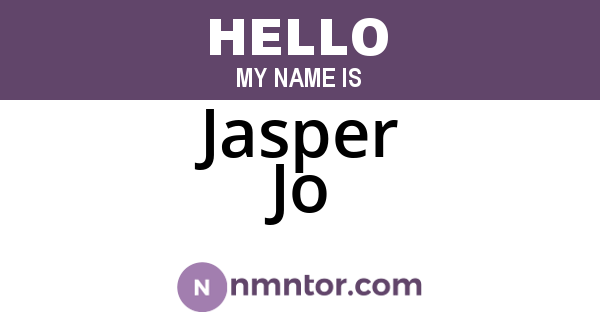Jasper Jo