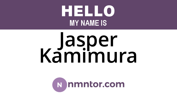 Jasper Kamimura